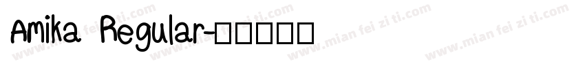 Amika Regular字体转换